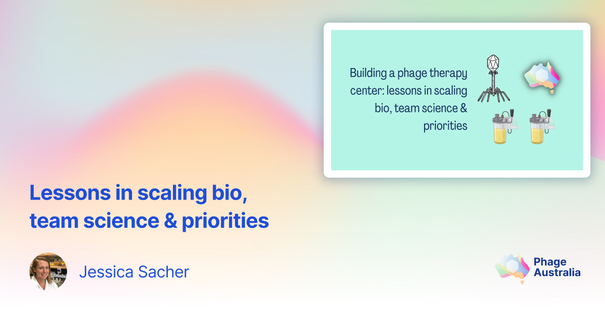 Lessons in scaling bio, team science & priorities cover